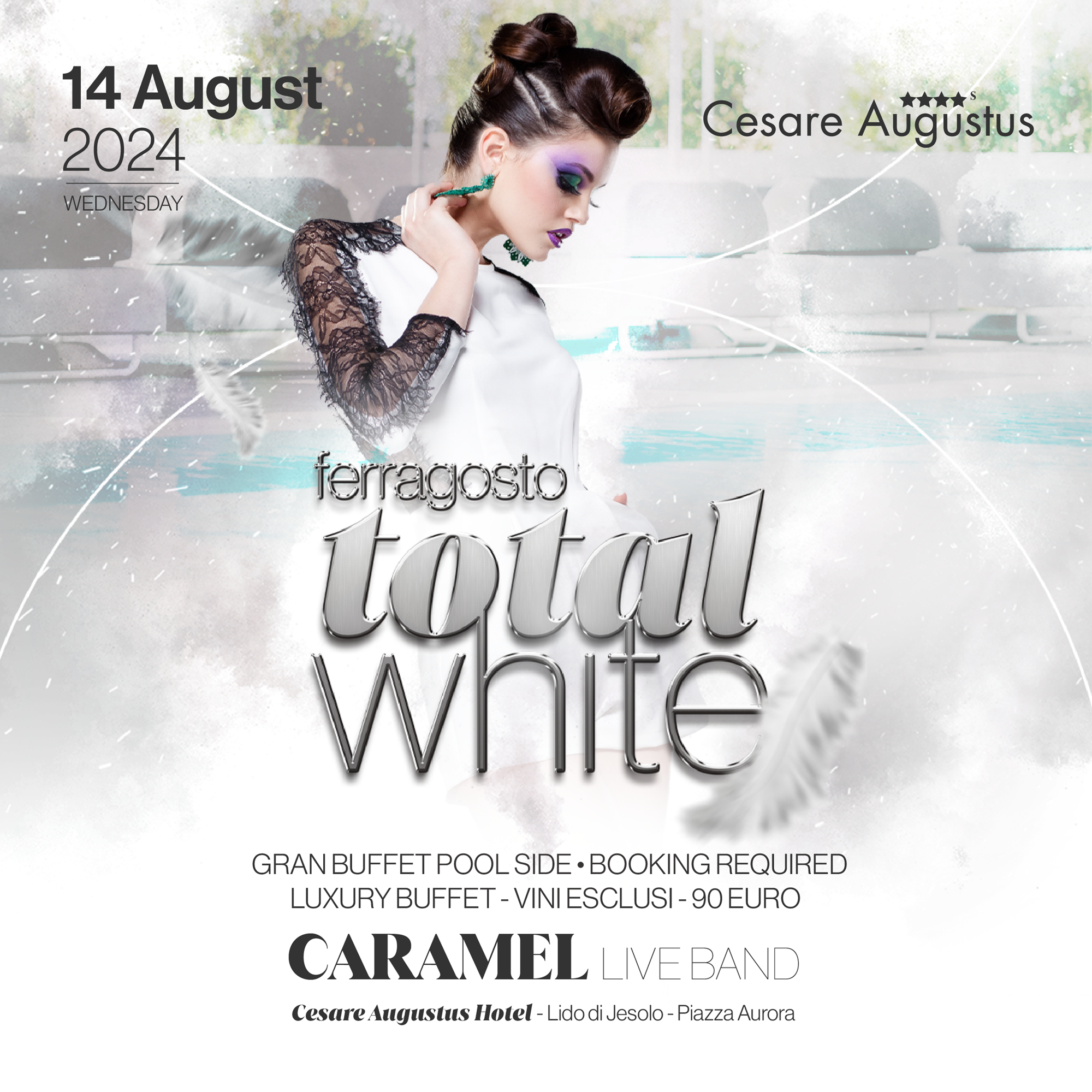 FERRAGOSTO TOTAL WHITE | CARAMEL LIVE BAND | 14 AGOSTO 